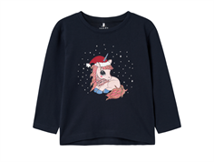 Name It dark sapphire Christmas pony top